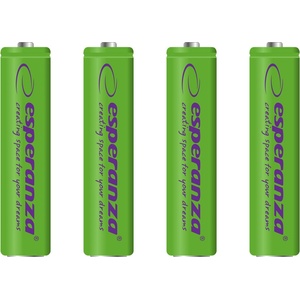 Esperanza Акумулаторна батерия NI-MH AAA 1000mAh 4 бр зелена 73321 (EZA102G)