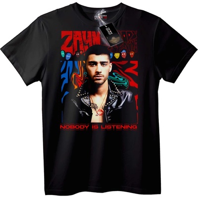 NOONEBRAND Тениска ZAYN Никой Не Слуша - S, Black