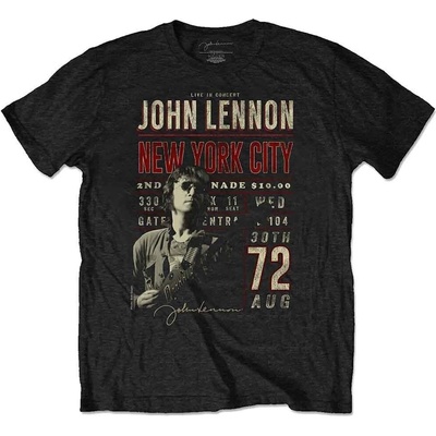 John Lennon New York City '72 Black M Риза (<![CDATA[JLECOTS01MB02]]>)