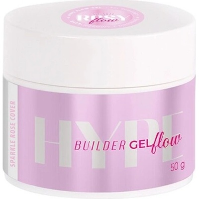 Mistero Milano Builder gel Hype gel Flow Cover rose sparkle 50g