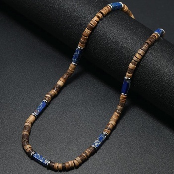 HARAHU Колие ab-34058 - Кафяво / Синьо kp34058 (ab-34058)