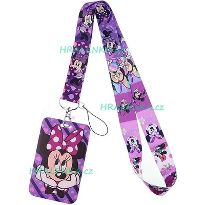 Šňůrka na krk s cedulkou Minnie Mouse – Zboží Dáma