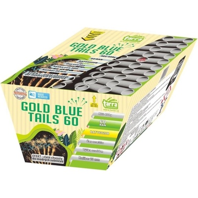 Tarra pyrotechnik Tichý ohňostroj GOLD BLUE TAILS TICHÝ OHŇOSTROJ 60 ran