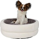 LEVI Okrúhly pelech s vankúšom plyšový