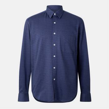 Missoni Риза Missoni Men's Long Sleeve Plain Shirt - Blu Navy