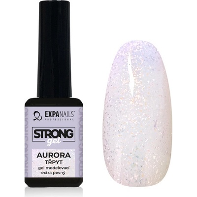 Expa nails expanails uv led gel modelovací strong aurora třpyt 11 ml