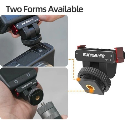 SunnyLife Náklonný rychloupínací adaptér do sáněk blesku i na závit pro DJI OSMO ACTION 6, NANO, a DJI 360