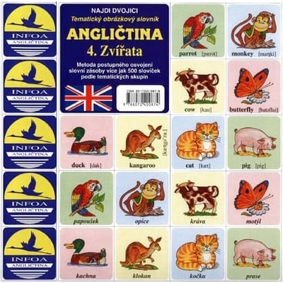 Infoa Pexeso Angličtina 4. Zvířata