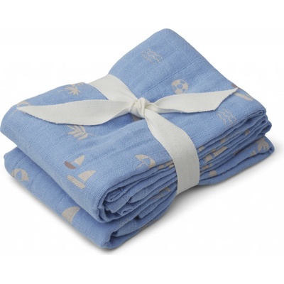 Liewood Zavinovací plenky Lewis 2 ks Seaside Sky Blue