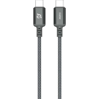 Adam Elements ACBADS120GY USB-C na USB-C 60W, 1,2m, šedý