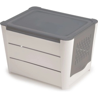 Snips Box na uchovávání brambor a zeleniny bílo-šedý 3 kg