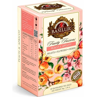 Basilur Without Hibiscus Peach & Apricot přebal 20 x 1,8 g