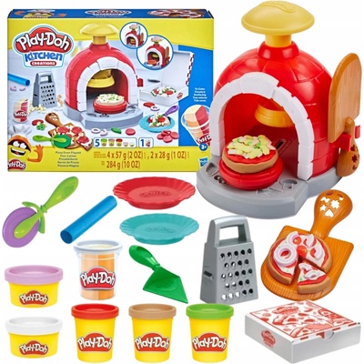 Play-Doh pec na pizzu so 6 tubami modelovacej hmoty a príslušenstvom