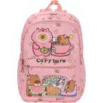 Capybara Раница Capybara детска, с две отделения, розова