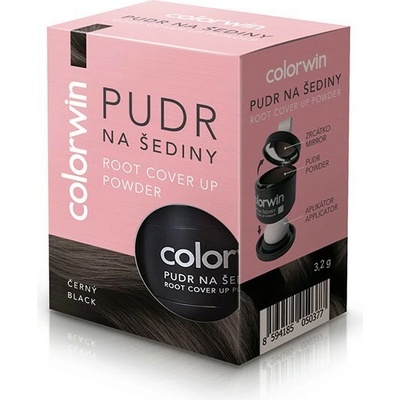 Colorwin púder na šediny a objem Čierna 3,2g