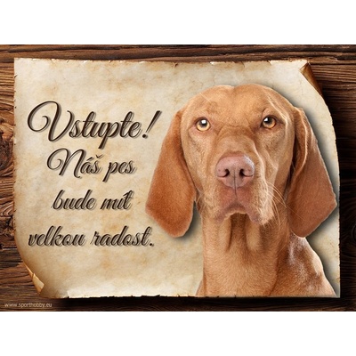 Sport hobby Cedulka Maďarský ohař Vstupte CP250 20 x 15 cm