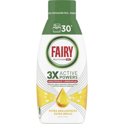 Fairy platinum gel за миялна машина 504мл. /28 измивания - Limone