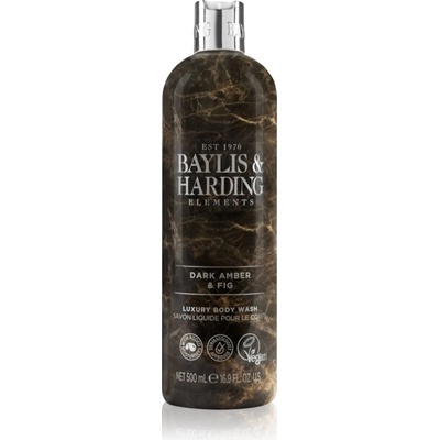 Baylis & Harding Elements Dark Amber & Fig луксозен душ гел 500ml