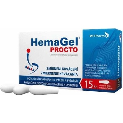 VH Pharma HemaGel PROCTO rektálních čípků II 15 ks – Zbozi.Blesk.cz