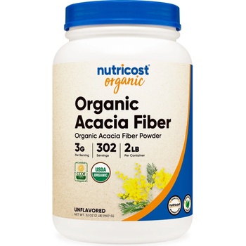 Nutricost Organic Acacia Fiber, неовкусен, 907 g, Nutricost