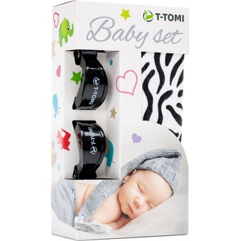 Ttomi Baby set bambusová osuška Zebra