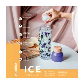 QUOKKA Ice - Ecozen water bottle 570 ml (Pine Green)