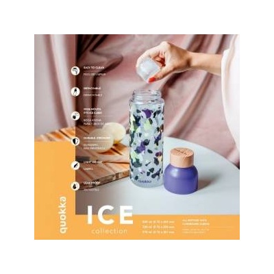 QUOKKA Ice - Ecozen water bottle 570 ml (Pine Green)