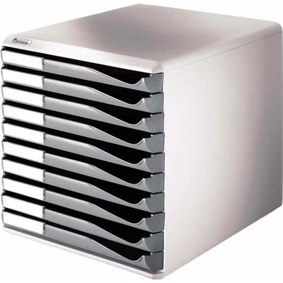 Leitz 10 zásuvek box šedý