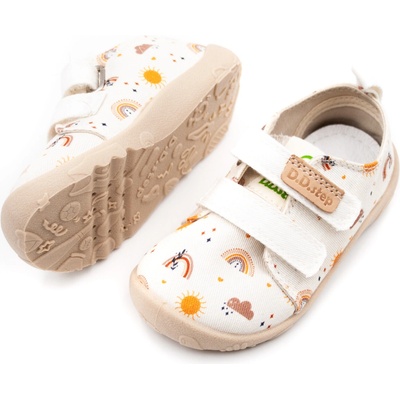 D.D.Step detské barefoot plátenky 086 white