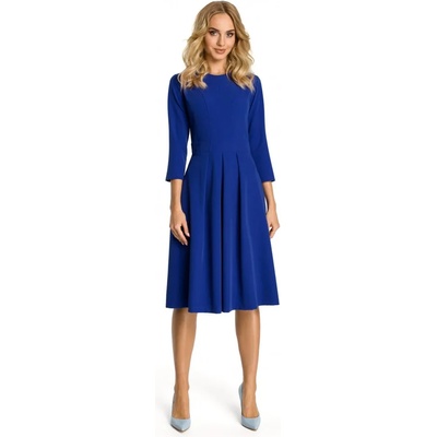 MOE Дамска рокля с плисета в син цвят M335MO-M335-royalblue - Син, размер S
