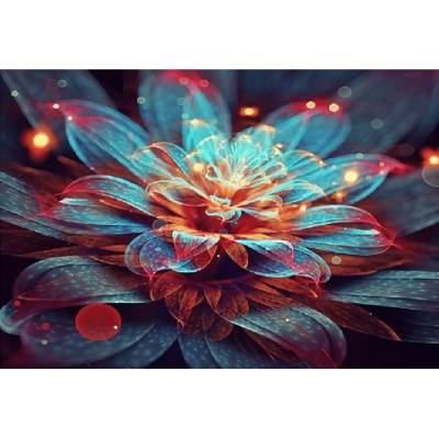 Norimpex - Puzzle Diamant painting: Waterlily 30x40cm - 1 - 39 piese