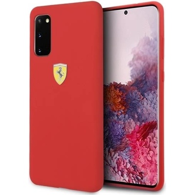 Ferrari Калъф Ferrari SF Silicone за Samsung Galaxy S20, Red (3700740473320)