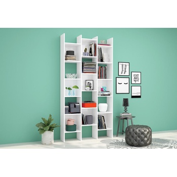 Голд - Аполо Етажерка Аполо 4 бял гланц