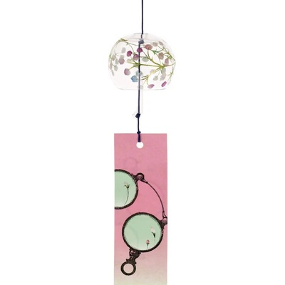 Zvonkohra Skleněný Furin Bell Feng Shui Kasumi Mlha