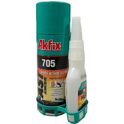 Sekundové lepidlo 65g a aktivátor 200ml - Akfix 705