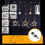 Aigostar - LED външен коледен гирлянд 120xLED/6W/230V/8 функции 3x0, 6m IP44 топла бяла + дистанционно управление (AI2197)