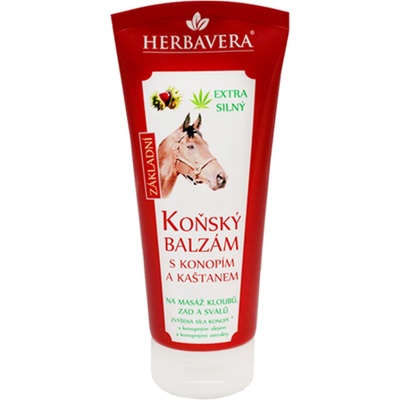 Herbavera koňský balzám s konopím a kaštanem 200 ml
