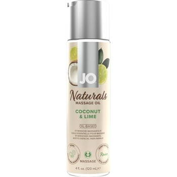 ostatní System JO - Naturals Massage Oil Coconut & Lime 120 ml