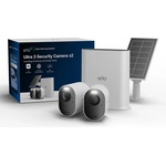 Arlo Ultra 3 камера 4K 2бр хъб слънчев панел IP65 180° (VMC5250-111EUS)
