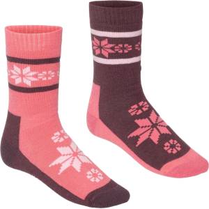 Kari Traa Дамски мериносови чорапи Kari Traa Women's Rusa Sock 2-Pack Winter socks - Cocoa Powder - размер 39-41 (EU) (201-4291-1812)