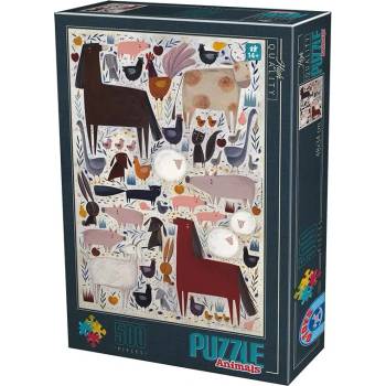 D-Toys - Puzzle Andrea Kürti: Animals - 500 piese