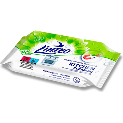 Linteo Satin vlhčené ubrousky odmašťující 40 ks – Zbozi.Blesk.cz