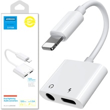 Pouzdro Joyroom Ben Series adaptér Lightning Lightning / 3.5 mm jack, biely S-Y104