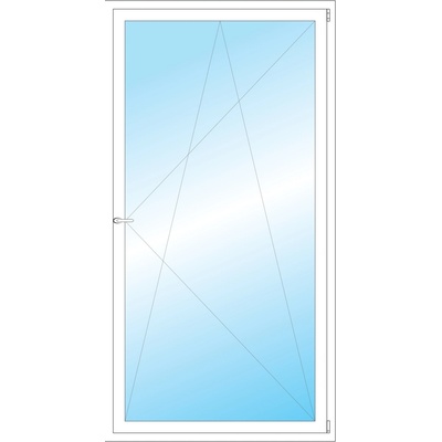 OKNA HNED Plastové okno 110x210 cm bílé otevíravé a sklopné pravé