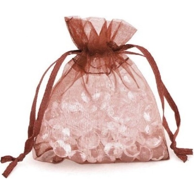 Paper Design Dárkový sáček organza 9 x 12 cm - hnědá - 249635