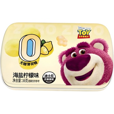 Qi Disney Lotso Sugar-Free Sea Salt Lemon Mint Candy 16 g