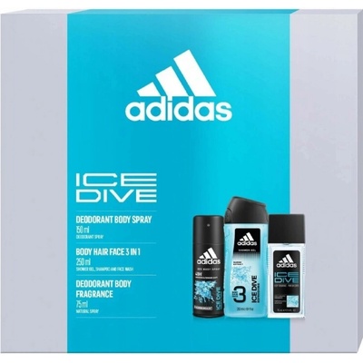 Adidas Ice dive EDT 50 ml + sprchový gél 250 ml + deodorant 150 ml darčekový set