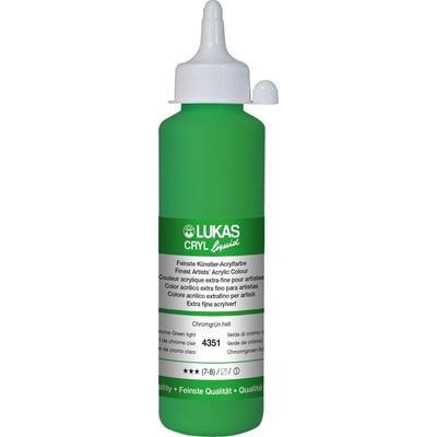 LUKAS Cryl Liquid АКРИЛНА боя Chrome Green Light 250 ml 1 бр (43510250)