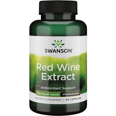 Swanson Red Wine Extract, 500 mg, 90 капсули, Swanson (SWH117)