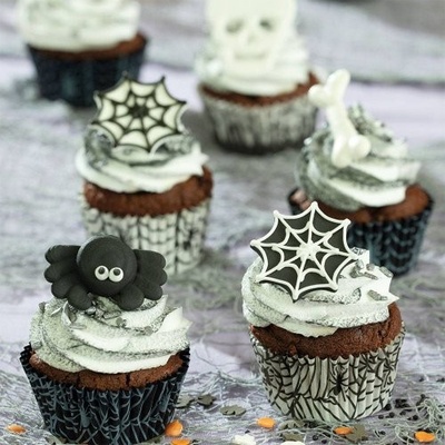 Decora Košíček na muffiny Halloween pavičiny 36ks 5x3cm – Zboží Mobilmania